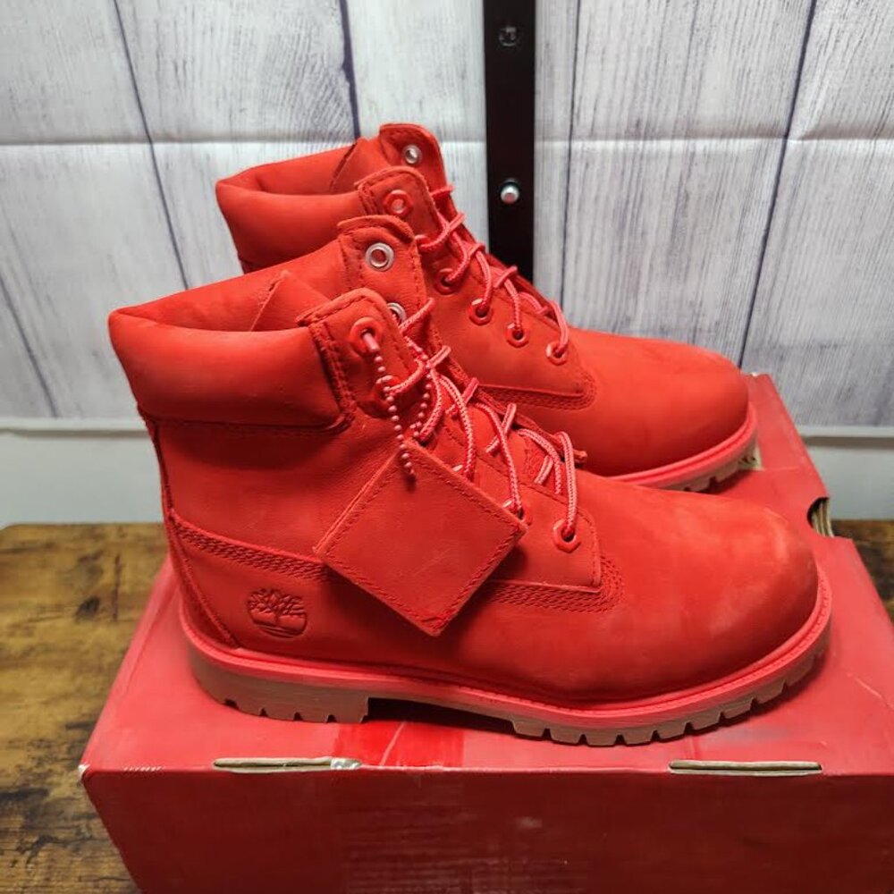 Timberland Red Waterproof Size 4.5 Men's Boots